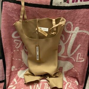 SKIMS C.S. Open Bust Mid Thigh body contouring suit